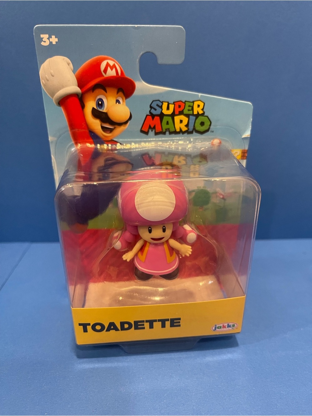 Nintendo Toadette Figure - Pink, White, Yellow